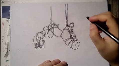 Drawing Bondage Suspension Shibari Eroticart Youtube
