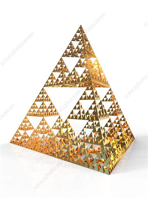 Sierpinski Fractal Pyramid Artwork Stock Image C0197813 Science