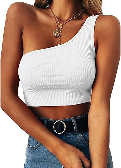 Womens Sleeveless Crop Tops Teen Girls Sexy Cami Tank Top Strappy Tees