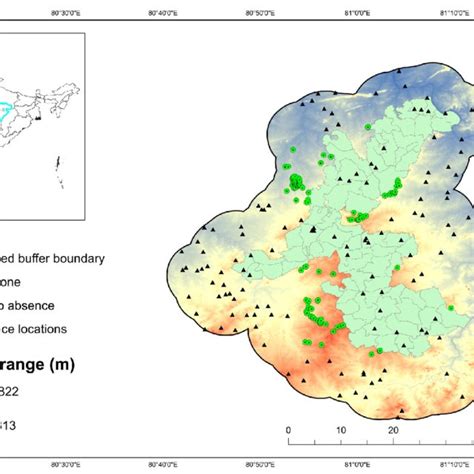 Location Of The Bandhavgarh Tiger Reserve Madhya Pradesh India Green