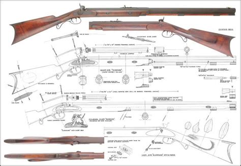 Henry Rifles Black Powder Guns Steampunk Gun Flintlock Pistol Plan