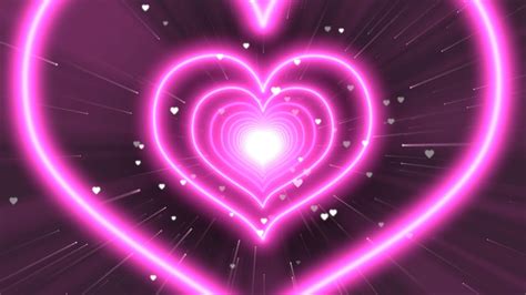 Heart Tunnel💖pink Heart Background Wallpaper Heart Animated