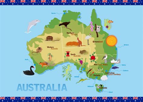 Color an editable map and download it for free to use in your project. Children's Map | Australia for kids, Australia map, Geography for kids