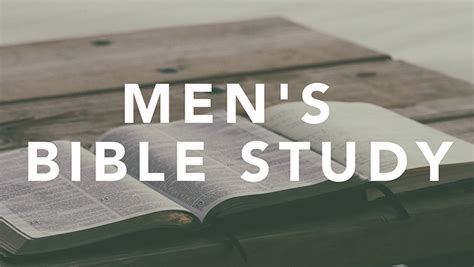Mens Bible Study Ministries Church At The Ridge