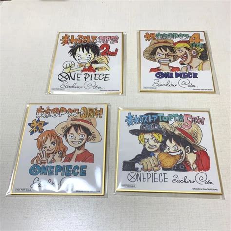 One Piece Luffy Eiichiro Oda Autograph Shikishi Art Card Tokyo One