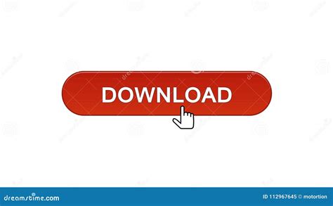 Download Web Interface Button Clicked With Mouse Cursor Win Red Color