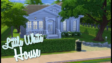 The Sims 4 Speed Build Little White House Youtube