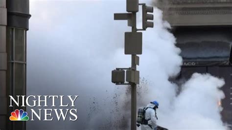 Steam Pipe Explodes In New York City Nbc Nightly News Youtube