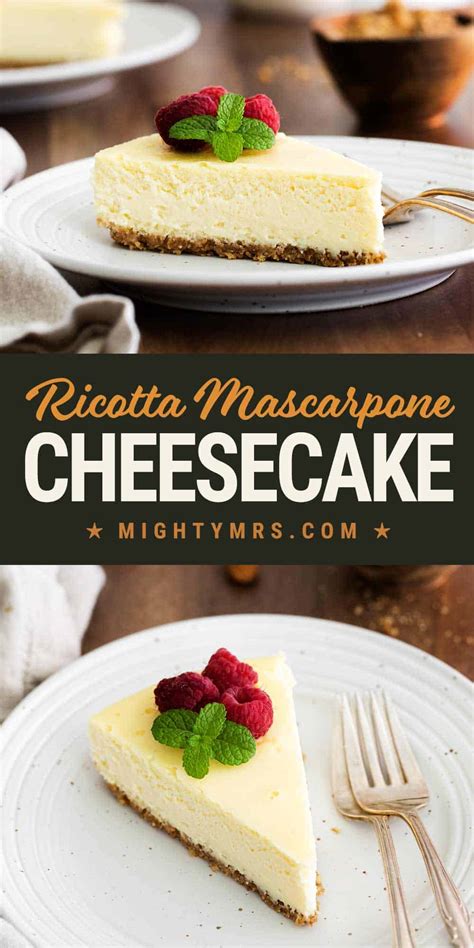 Italian Mascarpone And Ricotta Cheesecake Mighty Mrs
