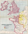 The Angevin Empire in the late twelfth century, showing the lands ruled ...
