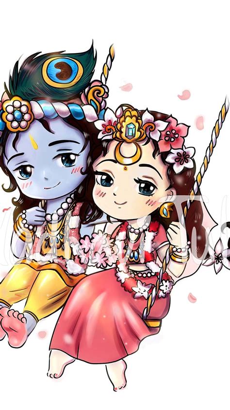 Amazing Collection Of Full 4K Cute Radha Krishna Cartoon Images Top 999