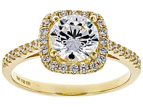 Bella Luce 285ctw White Diamond Simulant 10k Yellow Gold Ring 1