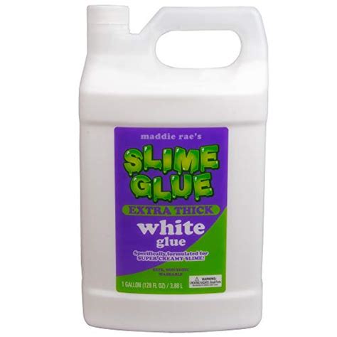 Maddie Raes Slime Glue Extra Thick All White Gallon Value Size Non