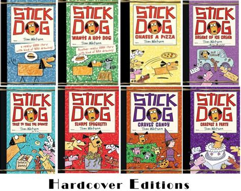 Stick Dog Childrens Series By Tom Watson Hardcover Collection Set Of