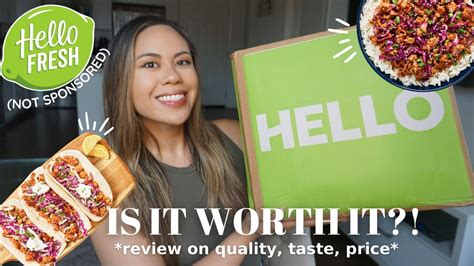 2022 Hello Fresh Review Not Sponsored Unboxing Cook With Me Taste