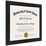 Pictures of Document Certificate Frames