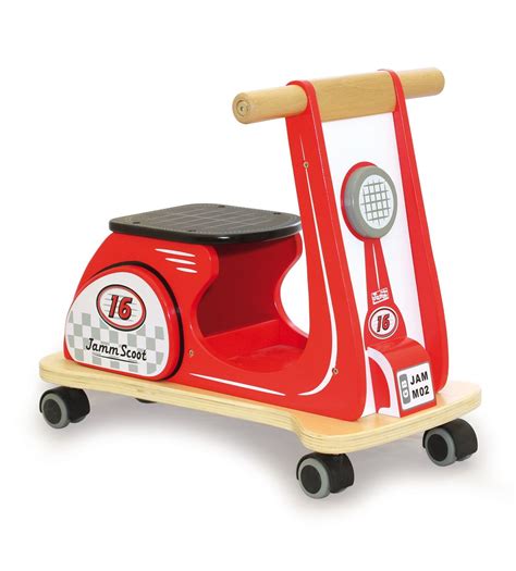 Retro Ride On Scooter Retro Racing Red Wooden Ride On Toys Ride On