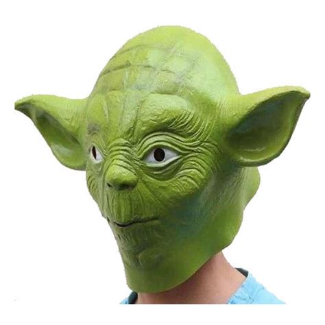 Yoda Mask Latex One Size Star Wars Butiken