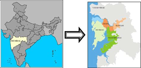 Location Of Mumbai Within Maharashtra India And Kalyan Dombivli In