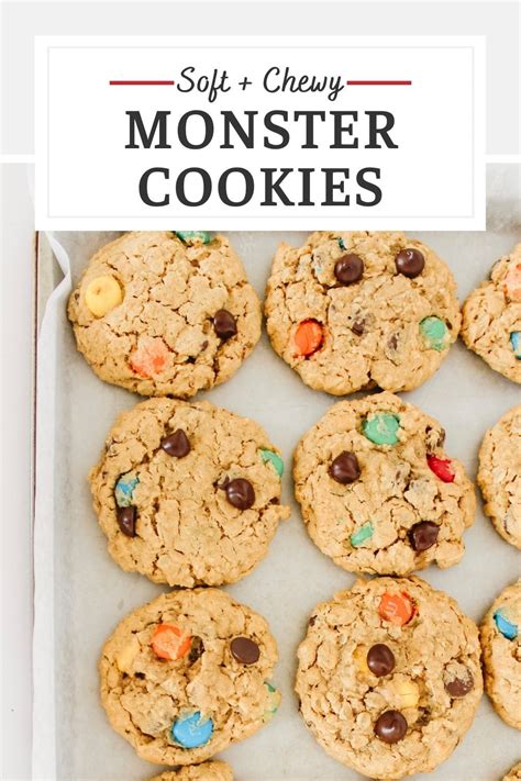 The Best Monster Cookie Recipe Recipe Monster Cookies Recipe The