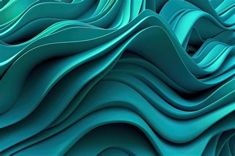 Premium Photo Teal 3d Backdrop With Seamless Loops Organic Patterns