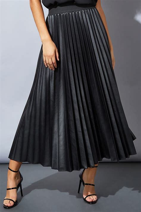 プリーツ⒏ スカート Faux Leather Pleated Skirt Zozotown Paypayモール店 通販 Paypay