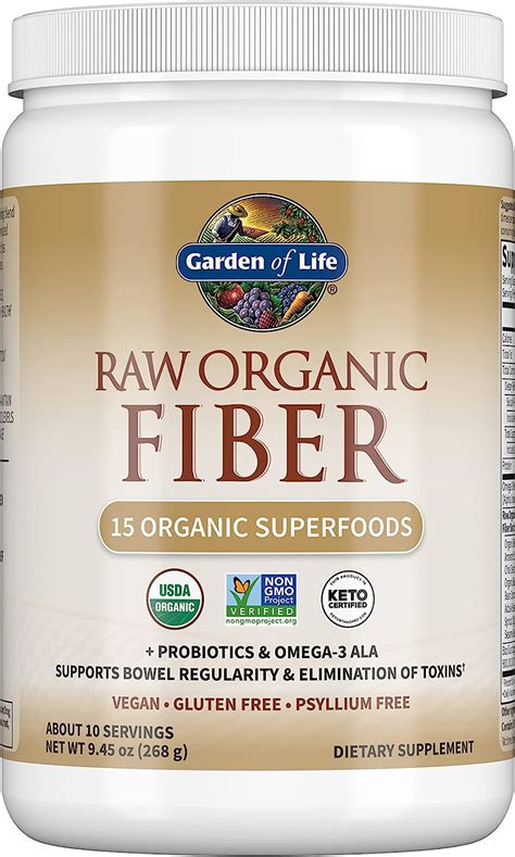 Garden Of Life Fiber Supplement Raw Organic Fiber Powder