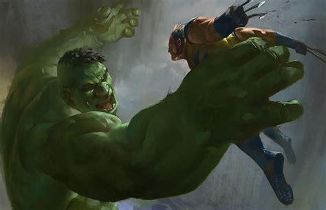 Hulk Vs Wolverine By Kangjason On Deviantart