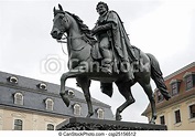 La estatua ecuestre de carlos augusto, gran duque de saxe-weimar ...