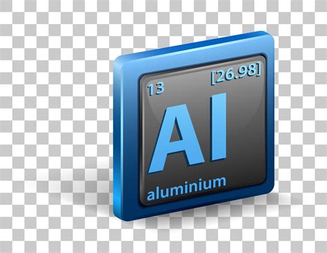 Aluminum Chemical Symbol Isolated 2970586 Vector Art At Vecteezy