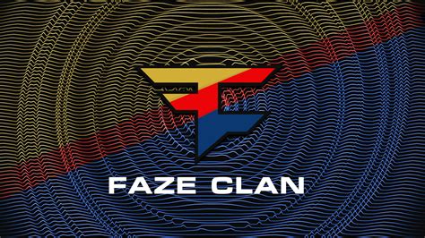 Download Faze Clan Blue And Yellow Wallpaper