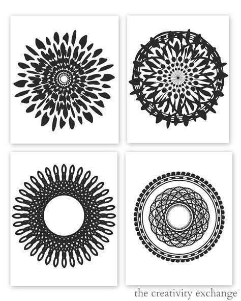 Free Black And White Printables