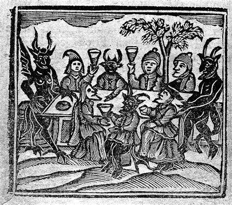 Medieval Witch Medieval Art Woodcut Linocut Witch History