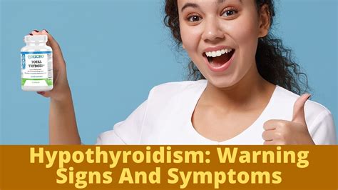 hypothyroidism warning signs and symptoms dgs health