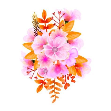 See flower design stock video clips. Bouquet watercolor, Flower Vector floral set. Colorful ...