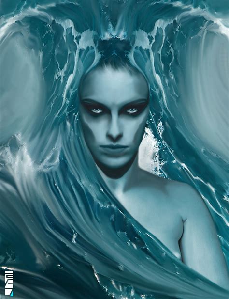 Artstation Siren Poveda Digital Art Mermaid Painting Fantasy Girl