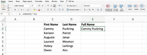 How To Combine First And Last Names In Excel Excelypedia
