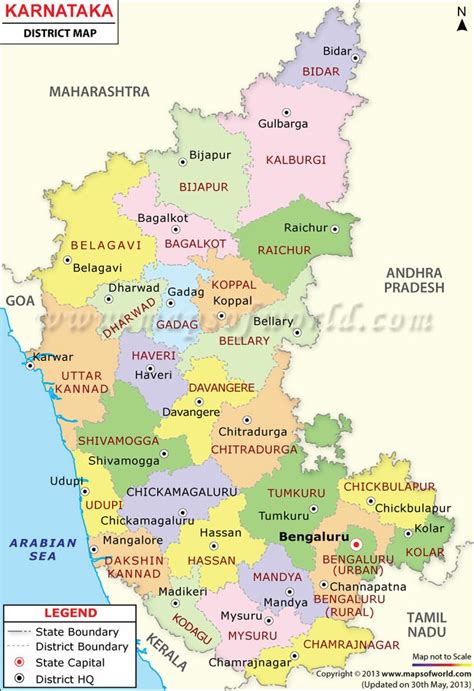 Karnataka State In India Map United States Map