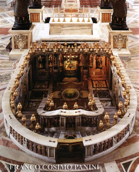 Peter is located below the main altar of the basilica of st. St. Peter's - Papal Altar & Baldacchino