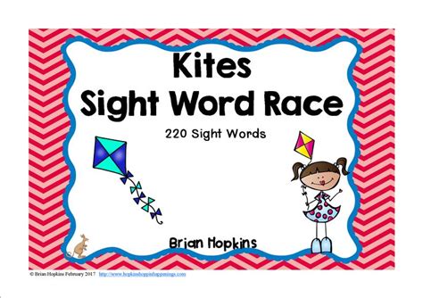 A Sign That Says Kites Sight Word Race
