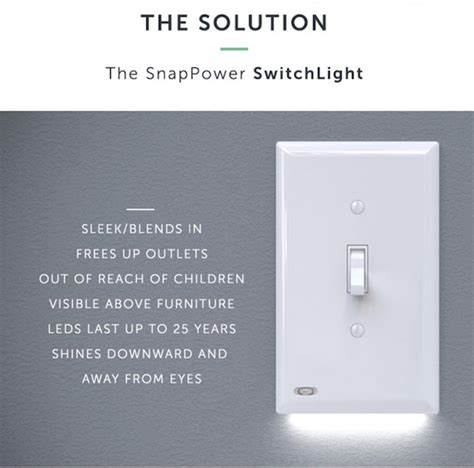 The Snappower Switchlight Turns Your Light Switch Into A Nightlight