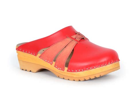 Swedish Clogs In Red From Troentorp Clogs Bastad