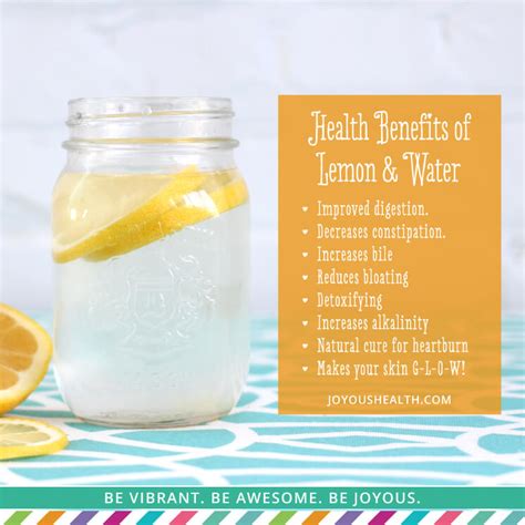 Lemon water liquefies the bile and helps control excess bile flow. Health Benefits of Lemon and Water • Joyous Health