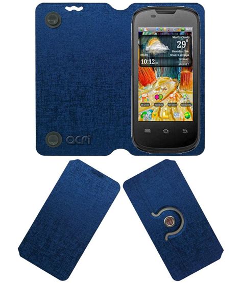 Micromax A57 Ninja Flip Cover By Acm Blue Flip Covers Online At Low