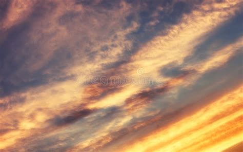 Soft Blue Sky And Sunset Cloud Stock Image Image Of Color Beautiful