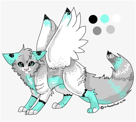 Winged Cat Drawing