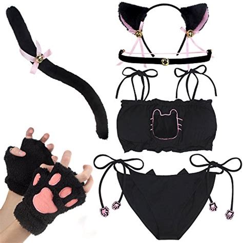 Buy Women S Cosplay Lingerie Set Kitten Cat Bunny Sexy Costume Outfit