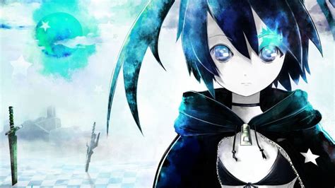 Anime Character Girl Black Hair Blue Eyes