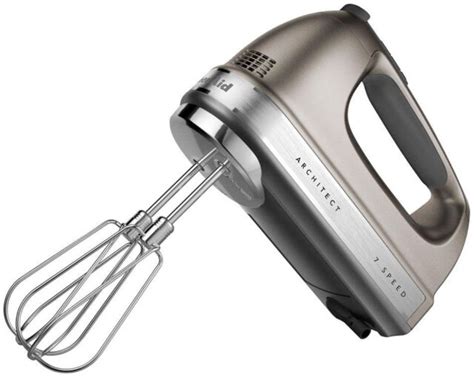 Electric Hand Immersion Mixer Whisker Kitchenaid 7 Speed Silver