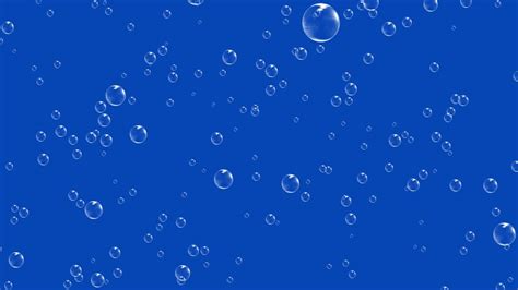 Free Water Bubbles Bluescreen Background Water Bubbles Bubble